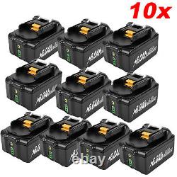 1-10x 6.0Ah For Makita BL1860 18V Li-Ion LXT Cordless Battery BL1850B BL1830 LED