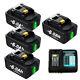 1~4pack 18v 6.0ah Lxt Li-ion Bl1850 Bl1860 Bl1830 Battery Or Charger For Makita