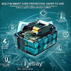 1-9X 6Ah for Makita Battery 18V BL1830/1850 BL1860B LXT Li-Ion Cordless Battery