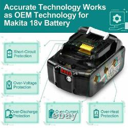 1-9X 6Ah for Makita Battery 18V BL1830/1850 BL1860B LXT Li-Ion Cordless Battery