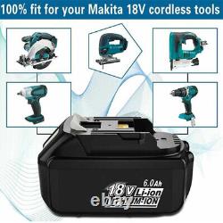 1-9X 6Ah for Makita Battery 18V BL1830/1850 BL1860B LXT Li-Ion Cordless Battery