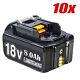 10x 6ah 8ah Lxt Li-ion Battery For Makita 18v Bl1860 Bl1830 Bl1850 Cordles Drill