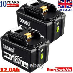 18V 12.0Ah For Makita LXT Li-ion BL1860 BL1850 BL1830 Cordless Battery & Charger