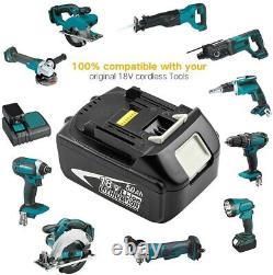 18V 5.0Ah For Makita Battery LXT BL1850B BL1830B BL1815N Li-ion Charger