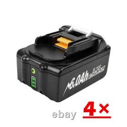 18V 6.0Ah Battery For Makita LXT Li-ion BL1860 BL1830 BL1815 Cordless Tools Pack