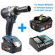 18v Li-ion Lxt Cordless Brushless Impact Wrench For Makita / 6a Battery/ Charger