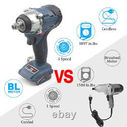 18V Li-ion LXT Cordless Brushless Impact Wrench for Makita / 6A Battery/ Charger