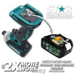 2 x Genuine Makita 18V 5.0Ah LXT Lithium Battery BL1850 + DC18SD 240v Charger