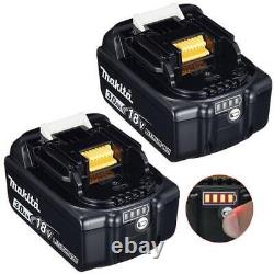 2 x Genuine Makita BL1830 18v 3.0ah Li-Ion LXT Lithium Ion Battery + Carry Case
