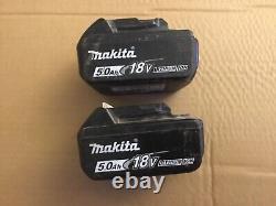 2 x Genuine Makita BL1850B 18v LXT Li-ion 5.0ah batteries