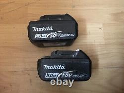 2 x Makita Genuine BL1850B 18V 5.0Ah Li-Ion LXT Makstar Batteries