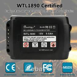 2PC BL1830 18V 9AH LXT Li-Ion Battery For Makita BL1850 BL1860 BL1840 BL1815 LED