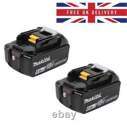 2PCS Makita BL1860B Single 18V 6Ah LXT Li-ion Genuine Makstar Battery Pack UK