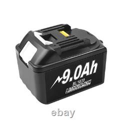 2X 18V 9.0Ah Li-Ion Battery For Makita BL1830 BL1860B BL1850B LXT LED Indicator