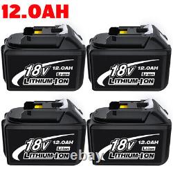 2X BL1860 18V 6.0Ah Li-Ion Battery for Makita LXT BL1840 BL1850 BL1830 12AH 9AH