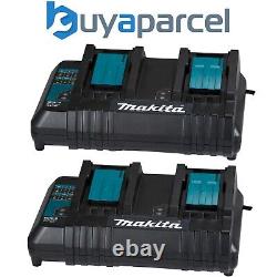 2X Makita DC18SH LXT Lithium Ion 240v 14.4 18 v Dual Port Battery Charger 140W