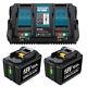 2x For Makita Bl1860 18v 6.0ah Lithium-ion Lxt Battery Bl1850 Bl1830/charger Uk