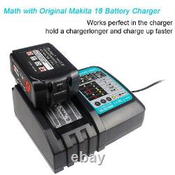 2pc 18V 6.0Ah Li-Ion Battery for Makita LXT BL1830 BL1840 BL1850 BL1860+ Charger