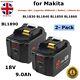 2x 18v 9.0ah Li-ion Battery For Makita Bl1830 1840 1850 Lxt400 With Led Display