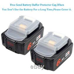 2x Fit For Makita BL1860 18V 6.0AH LXT Li-ion Battery BL1830 BL1850 With Charger