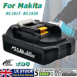 3.5Ah Battery or Charger For Makita 18V LXT Li-Ion BL1830 BL1860 BL1850 BL1820