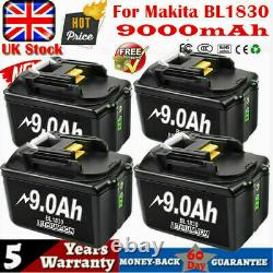 4×2X 18V 9AH 6AH LXT Li-Ion Battery For Makita BL1840 BL1830 BL1850 Drill Tool A