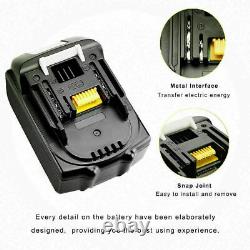 4X 18V 6AH LXT Li-Ion Battery For Makita BL1840 BL1830 BL1850 Cordless Drill LED