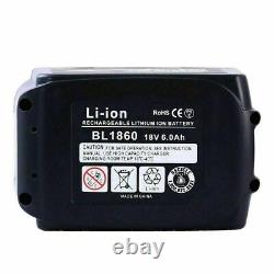 4X 6AH LXT Li-Ion Battery For Makita BL1840 BL1830 BL1850 BL1860 Cordless Drill