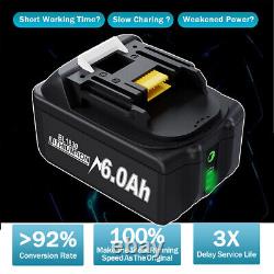 4X For Makita 18V 8.0Ah LXT Li-Ion BL1830 BL1850 BL1860 BL1840 Cordless Battery