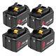 4x For Makita 18v Bl1830 Lxt Li-ion 9.0ah Bl1850b Bl1860b Battery / Charger New