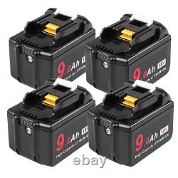 4X For Makita 18V BL1830 LXT Li-ion 9.0Ah BL1850B BL1860B Battery / Charger NEW