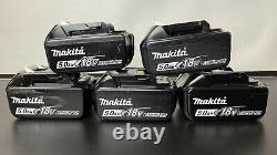 5 x Genuine Makita 18V 5.0Ah Li-Ion LXT Battery BL1850 5AH Star Battery BL1850B