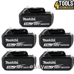 5 x Genuine Makita BL1830 18v 3.0ah Li-Ion LXT Lithium Ion Battery Star Batt