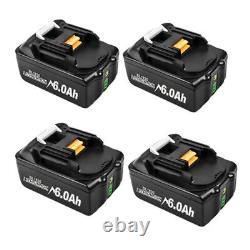 6.0Ah Battery / Charger For Makita BL1830 18V LXT Li-ion BL1860 Cordless Power
