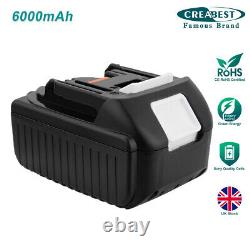 6000mAh 18V Li-ion Battery for Makita BL1860 BL1850 LXT BL1815 BL1840 BCS550Z