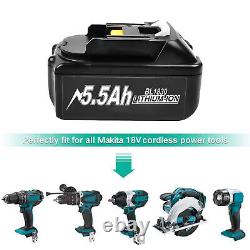 6X For Makita 18V 6Ah Li-ion LXT Battery / Charger BL1860 BL1850 BL1830 BL1840