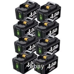 8.0Ah For Makita 18V Battery LXT Li-Ion BL1830 BL1850 BL1830B BL1890 Cordless UK