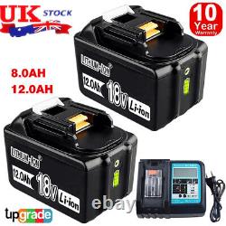 BL1860 18V 6Ah 8Ah 9Ah LXT Li-ion Battery for Makita Battery BL1830 1850 Charger