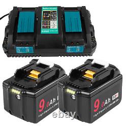 BL1860 18V 9Ah LXT Li-ion Battery for Makita Battery BL1860 BL1830 Dual Charger