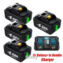 BL1860B for Makita 18V 6.0Ah LXT Li-ion Battery BL1830 BL1850 BL1860 / Charger