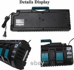 Fast 4Port Charger DC18SF For Makita RCT 14.4-18V LXT Li-Ion Battery Charger USB