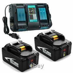 For Makita 18V 5AH BL1850B LXT400 Battery BL1830B BL1860 Cordless Charger DC18RC