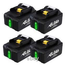 For Makita 18V 6.0Ah LXT Li-Ion BL1830 BL1850 BL1860 Tool Battery / Dual Charger