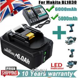 For Makita 18V 6Ah LXT Li-ion Battery BL1830 BL1840 BL1850 BL1860 / Dual Charger
