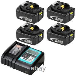 For Makita 18V Battery BL1850 BL1860 LXT 5.0Ah Cordless BL1830 Li-ion Charger UK