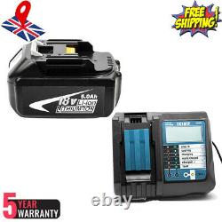 For Makita BL1860 18V LXT Li-Ion 5.0Ah Battery BL1850 BL1840 BL1830 or Charger
