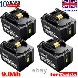 For Makita BL1860B BL1860 BL1830 BL1850 6Ah 9Ah 18V Li-ion LXT Battery / Charger