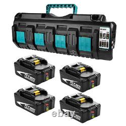 For Makita Battery 18V 5.0Ah BL1860B BL1850B BBL1830 L1815N LXT Lithium Charger