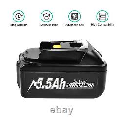 For Makita Genuine BL1850 18V 5.5Ah Li-Ion LXT Makstar Battery BL1850B BL1830 UK