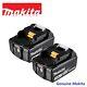 Genuine Makita Bl1830b 18v 3.0ah Lxt Li-ion Battery Twin Pack Circuit Protection